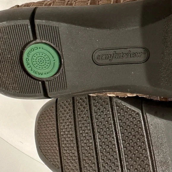 Comfortview Bethany 26388 Womens Velvet Brown Woven Flats Size 71/2 W (00200) - Picture 5 of 8